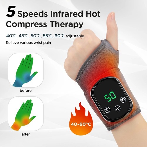 Cordless electric heated wrist - heated,