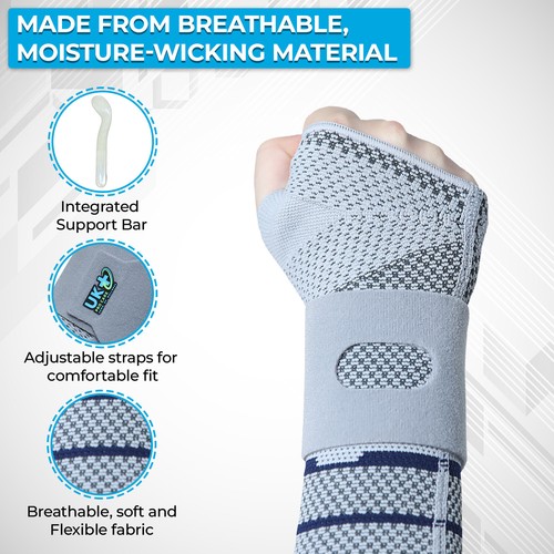 Hand wrist splint support - support, bar